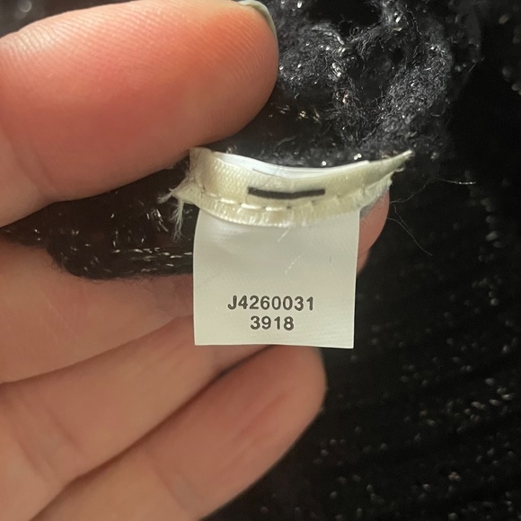 DKNY //Sparkly Black Sweater Crew Neck Overlay🖤✨ - Picture 7 of 10